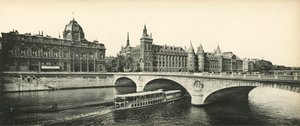 The Conciergerie and Court of Trade by French Photographer