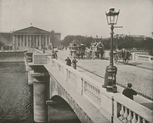 Paris: Pont de la Concorde and Chamber of Deputies by French Photographer