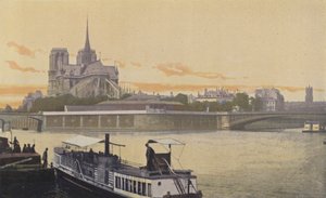 Paris, View of the Eastern Tip of the Ile de la Cite by French Photographer