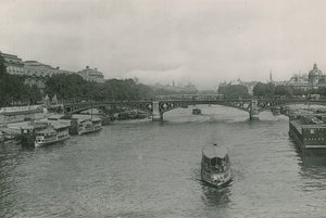 The Seine and the Saints-Peres Bridge by French Photographer