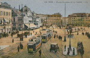 Place Massena and the casino, Nice by French Photographer