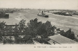 Port-Said, Egypt: Entrance to Suez Canal