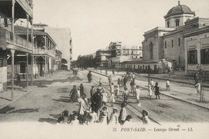 Port-Said, Egypt: Lesseps Street