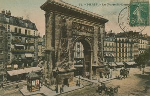Porte Saint-Denis in Paris, France