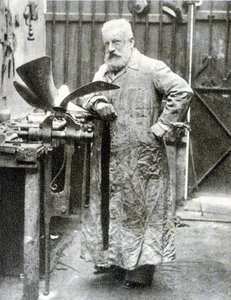 Portrait of Fernand Forest (1851 - 1914), French inventor (motor, auto parts...) - photography by French Photographer