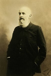 Portrait of Paul Albert Bartholome (1848-1928), French painter, sculptor by French Photographer