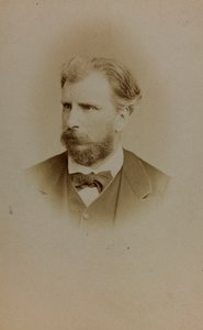 Portrait of William Bouguereau, French painter (b/w photo) by French Photographer