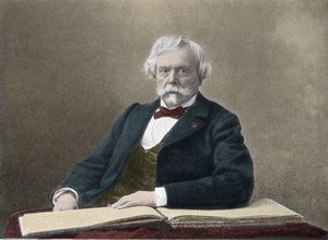 Portrait of the writer Edmond de Goncourt (1822-1896) by French Photographer