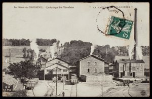 Mines of Grosmenil, Sorting Out Coal, Haute-Loire, c.1900 by French Photographer