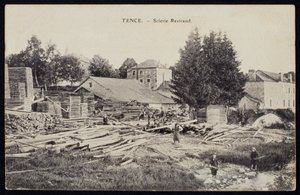 Sawmill Reviraud in Tence, Haute-Loire, c.1900