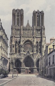Reims, Cathedral, West Facade by French Photographer