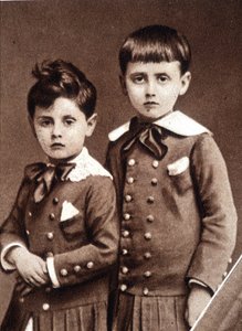 Robert and Marcel Proust children in 1877