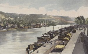 Rouen, Blosseville-Bonsecours Hill (Before the Erection of the Joan of Arc Monument) by French Photographer