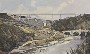 Ruins, Garabit Viaduct, Above the Truyere Valley by French Photographer