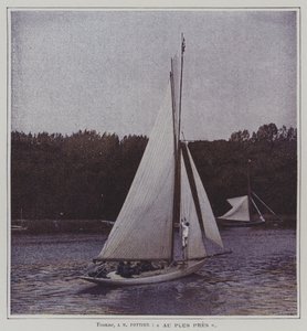 Sailing Boat on the River Seine by French Photographer