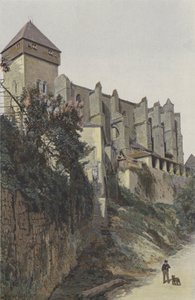 Saint-Bertrand-de-Comminges, Old Abbey, South Side by French Photographer