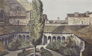 Saint-Emilion, Collegiate Cloister, General View by French Photographer