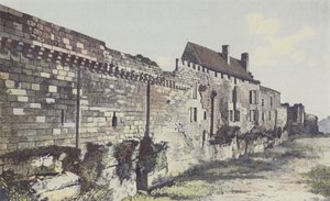 Saint-Emilion, Remains of the Ramparts to the Northwest, Malet Residence by French Photographer