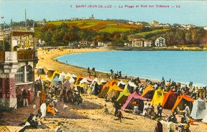 Saint-Jean-de-Luz, La Plage et Vue sur Ciboure