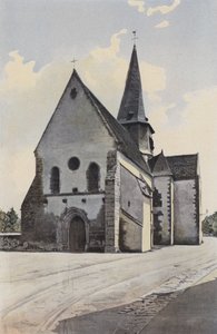 Saint-Outrille, Church, Overall Southwest by French Photographer