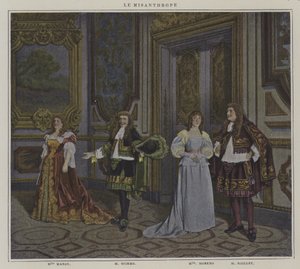 Scene from a Production of Le Misanthrope, by Moliere