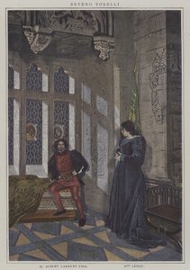 Scene from a Production of Severo Torelli by Francois Coppee by French Photographer
