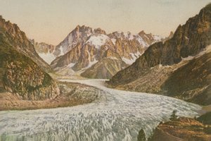 Scenic View of Mountains and Glacier