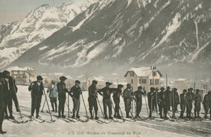 Ski Instructors at Chamonix by French Photographer