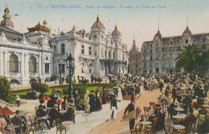 Terrace of the Cafe de Paris, Place du Casino, Monte Carlo