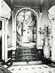 The Vestibule and Onyx Staircase in the Hotel de Paiva by French Photographer