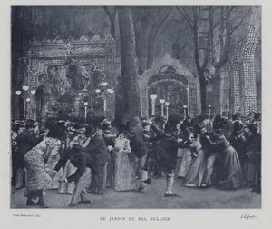 The garden of the Bal Bullier, Paris