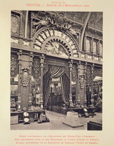 The monumental door of the exhibition of the United States of America, from 