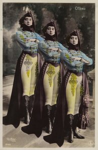 Three identical women