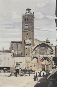 Toulouse, Saint-Etienne Church, West Facade by French Photographer
