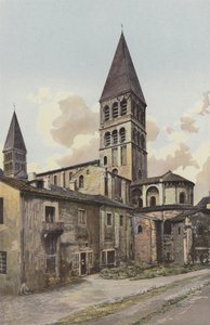 Tournus, Church, Bell Tower and Apse by French Photographer