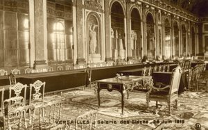 Versailles, Hall of Mirrors, 28 June 1919 by French Photographer