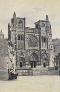 Vienne, Saint-Maurice Church, W Facade by French Photographer