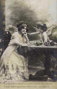 Woman and a Child Dressed as a Cherub