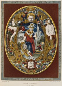 16th Century Limoges Enamel (from Dictionnaire de Lameublement et de la Decoration by Henry Havard, Volume 2, Plate 22) by French School