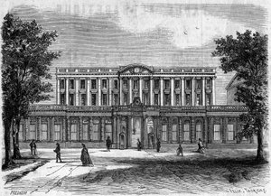 18th century architecture: exterior view of Bordeaux City Hall, Gironde (33) by French School