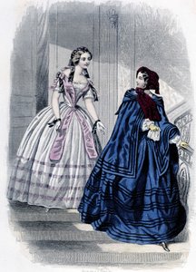 2 Fashionable Women - in Journal des Demoiselles 1852