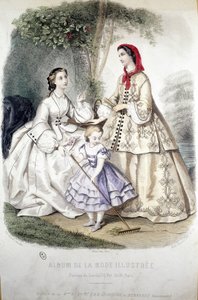 2 women and a girl: Fashion - in Album de la Mode illustrée