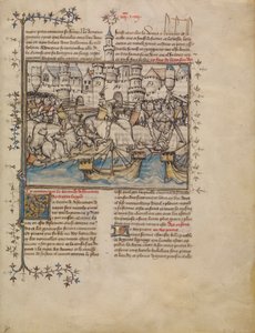 A Battle from the Trojan War, c.1390-1400 by French School