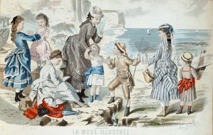A Beach in Normandy, 1875 by French School