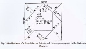 A Genethliac, or Astrological Horoscope, from Science and Literature in the Middle Ages by French School