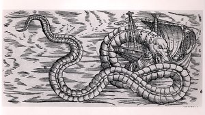 A Giant Sea Serpent by French School