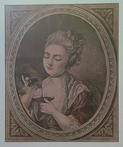 A Lady Drinking Chocolate