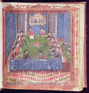 A Meeting at the Chambre des Comptes, from the Livre Ferre