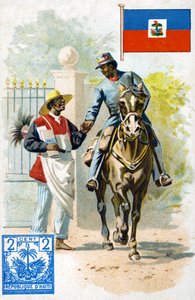 A Postman delivering mail in Haiti, late 19th century by French School