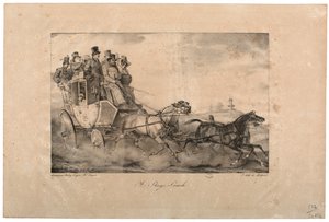 A Stage Coach by French School